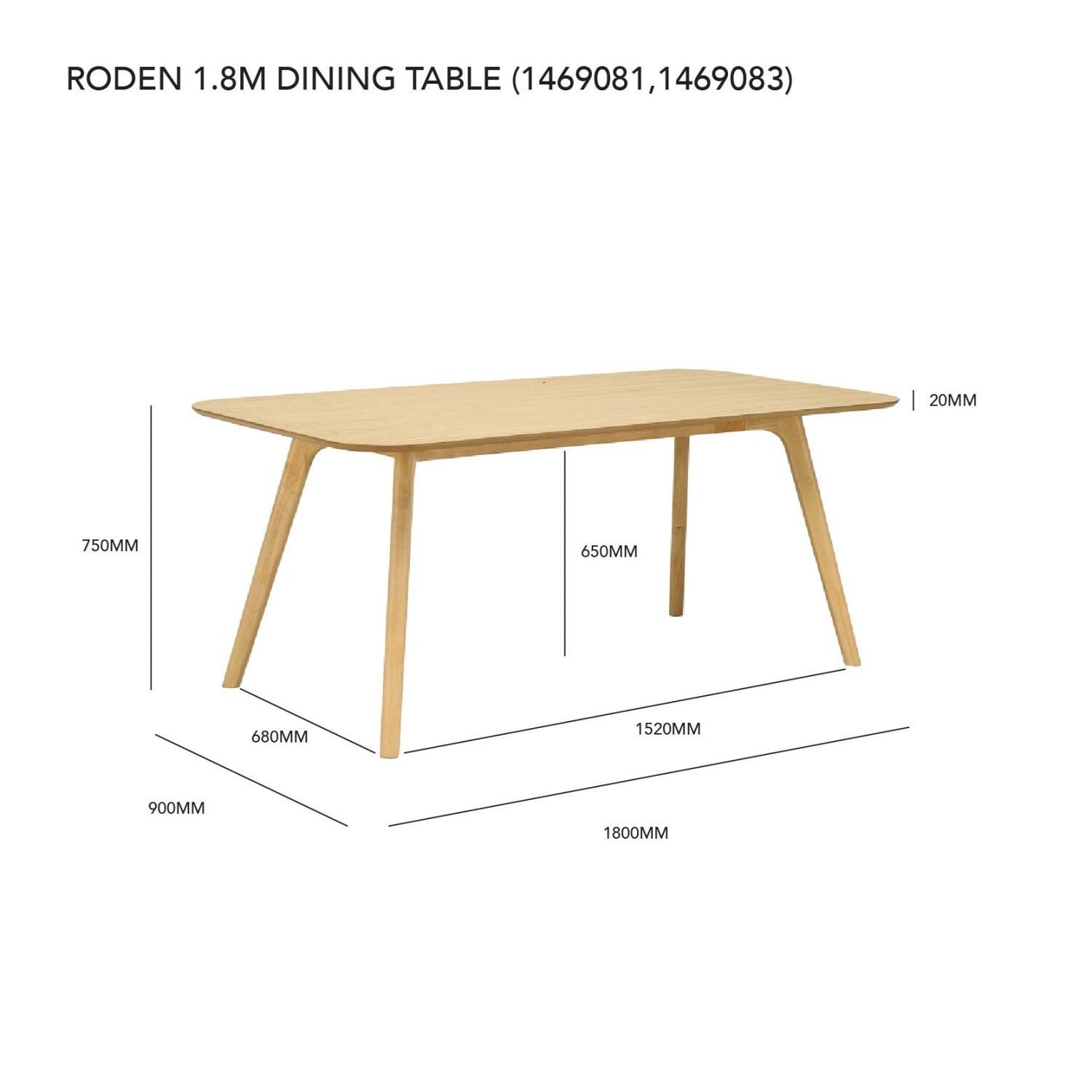 1+4+1 RODEN DINING TABLE WITH GRETA DINING CHAIR & MARRIM BENCH