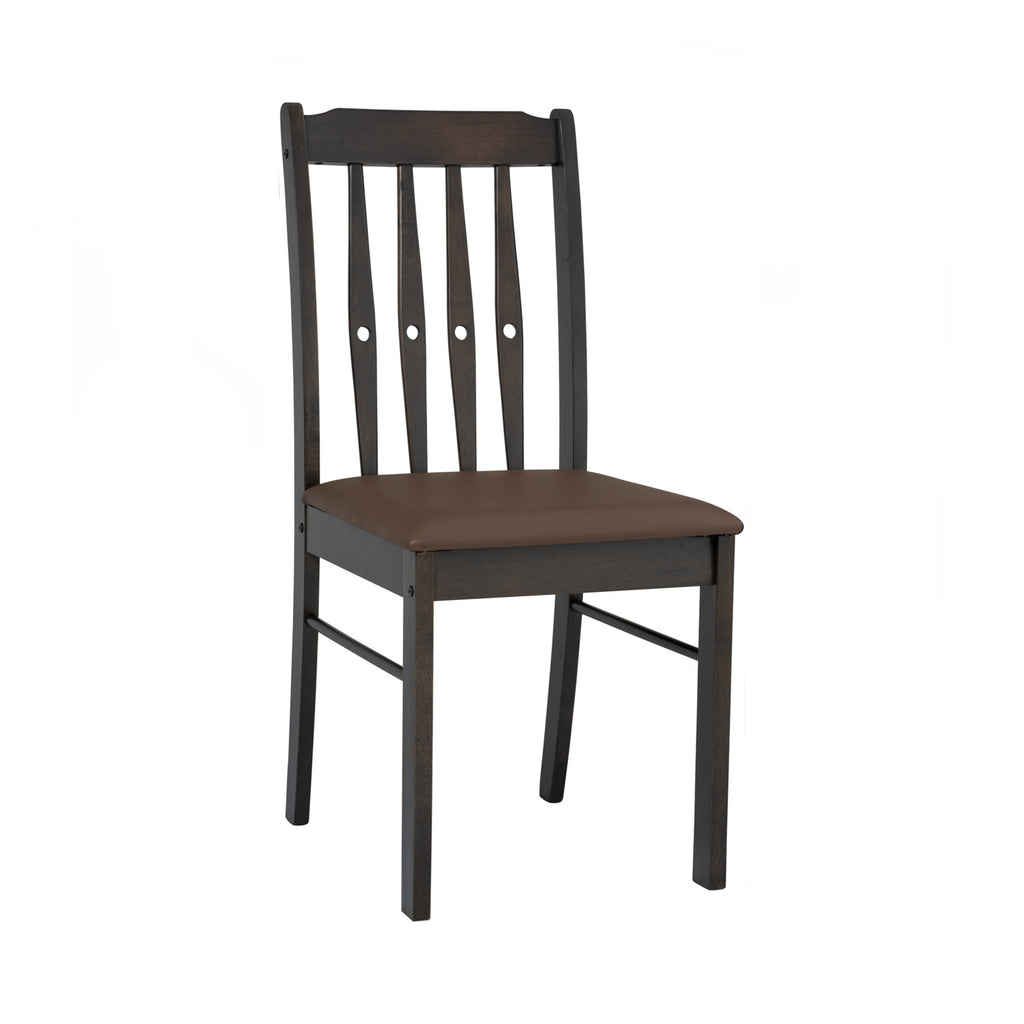 1+4 117/533 117 DARK CHESTNUT 533 MOCHA CREMINI DINING SET