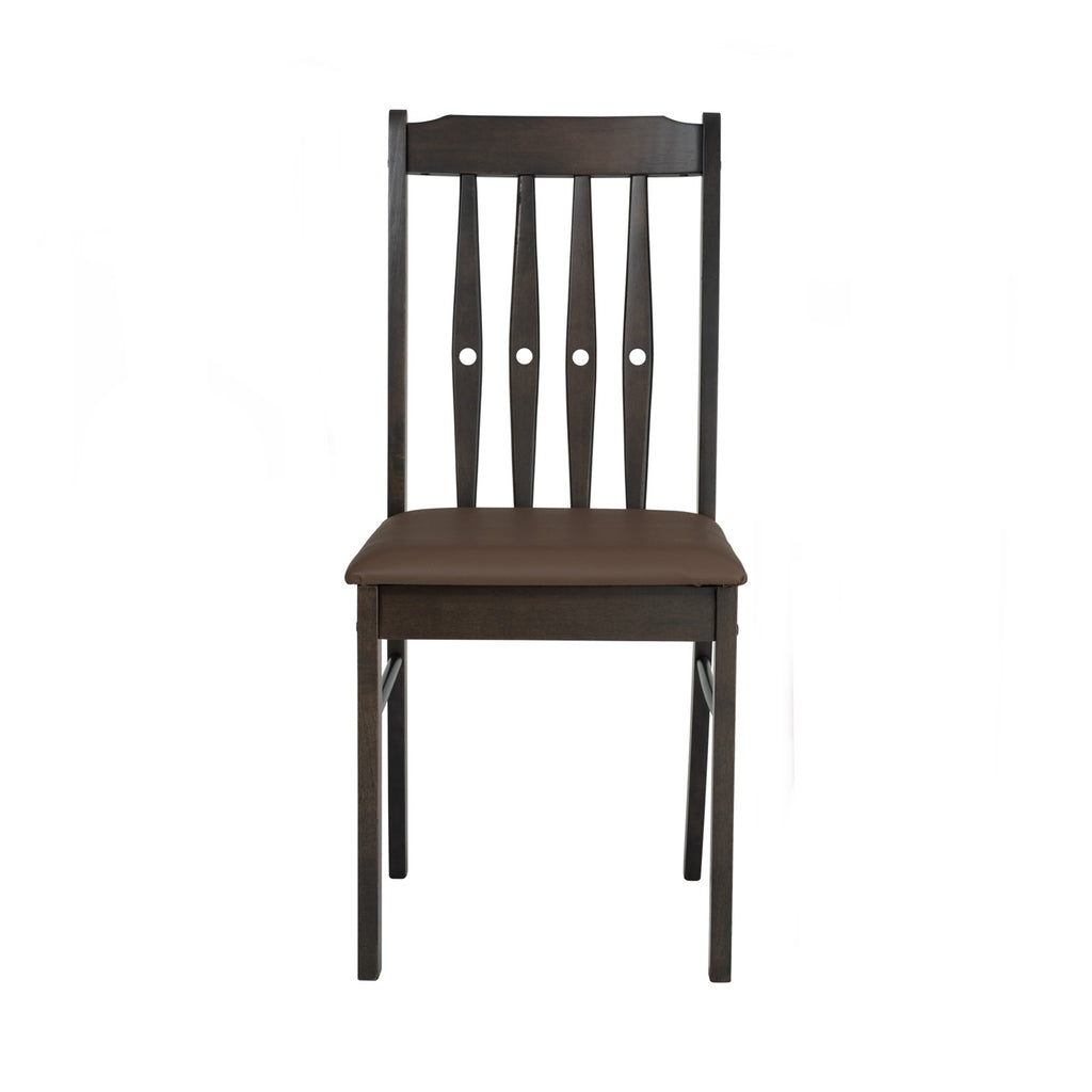 1+4 117/533 117 DARK CHESTNUT 533 MOCHA CREMINI DINING SET