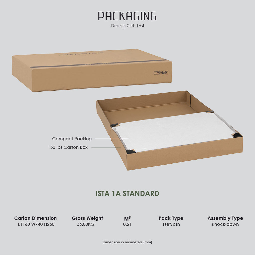 1+4 117/533 117 DARK CHESTNUT 533 MOCHA CREMINI DINING SET