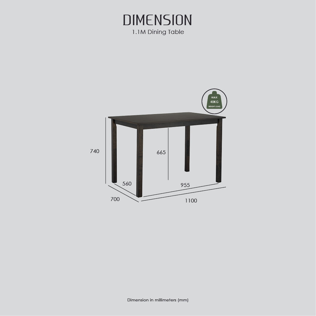 1+4 117/533 117 DARK CHESTNUT 533 MOCHA CREMINI DINING SET