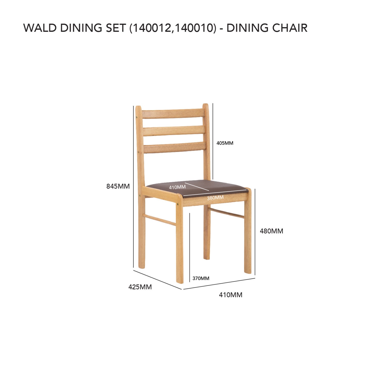 1+4 WALD DINING SET