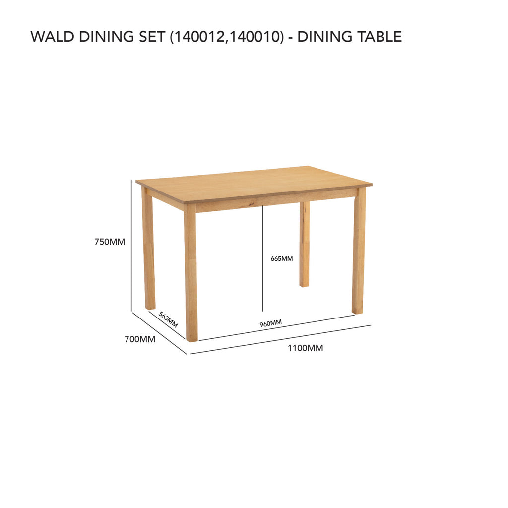 1+4 WALD DINING SET