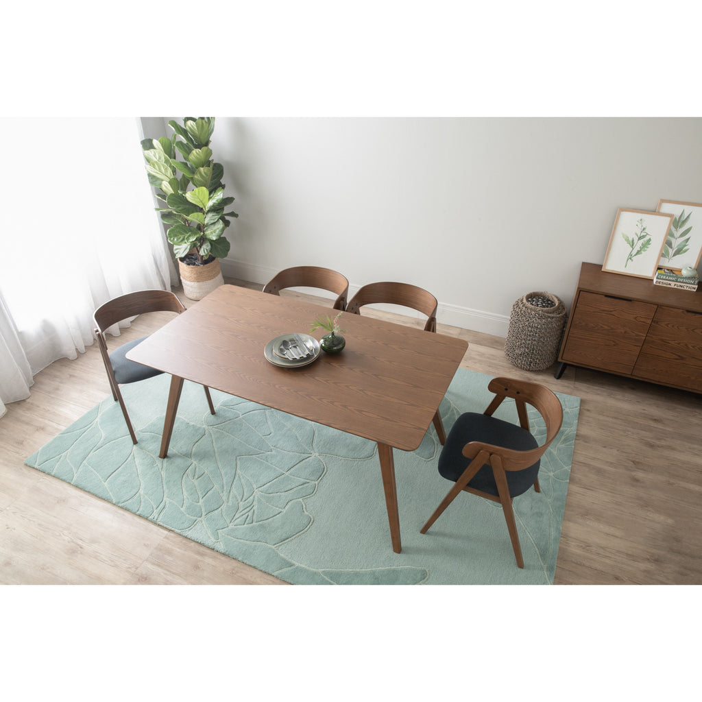 1+4 CADELL DINING TABLE WITH CARTER DINING CHAIR