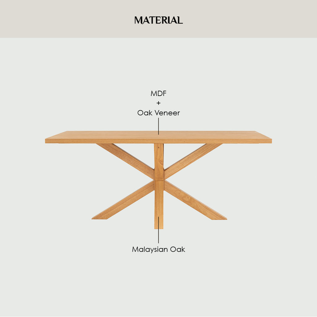 1+6 KARE DINING TABLE WITH KAIRI DINING CHAIR