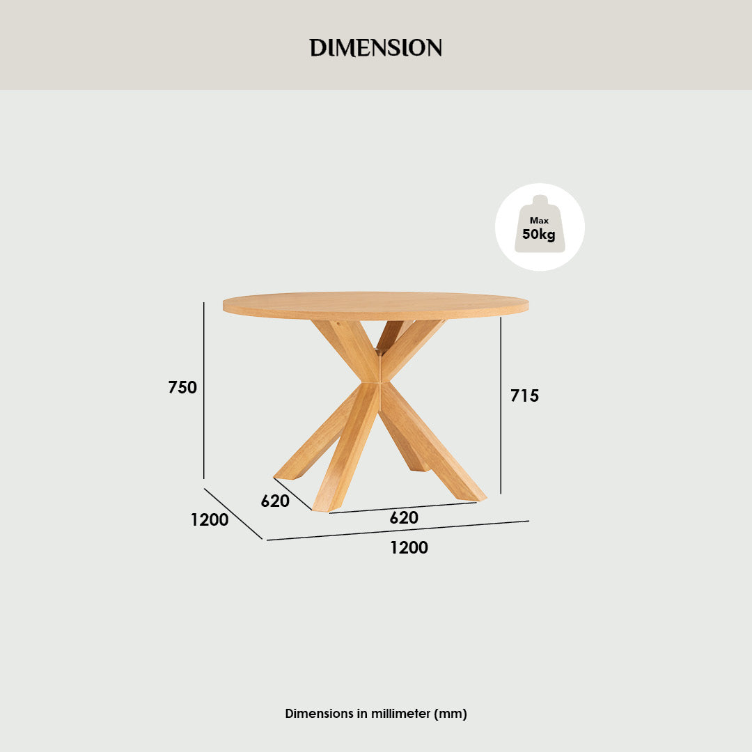 1+6 KARE DINING TABLE WITH KAIRI DINING CHAIR