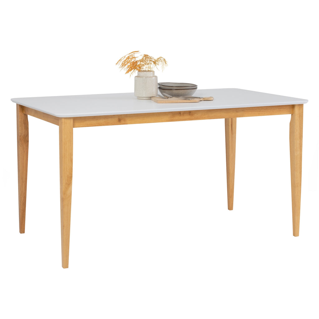 Charmant 800x1400 Dining Table in White Lacquered Colour