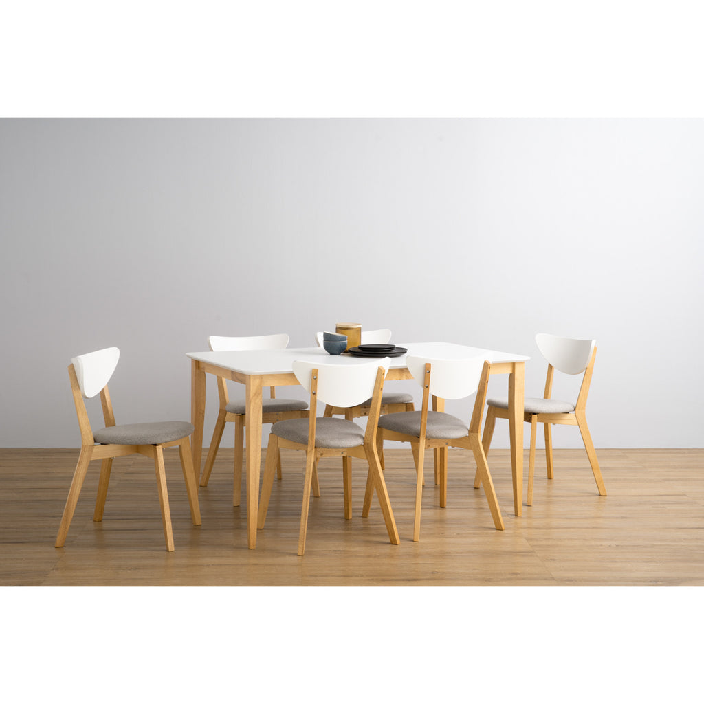 Charmant 800x1400 Dining Table in White Lacquered Colour