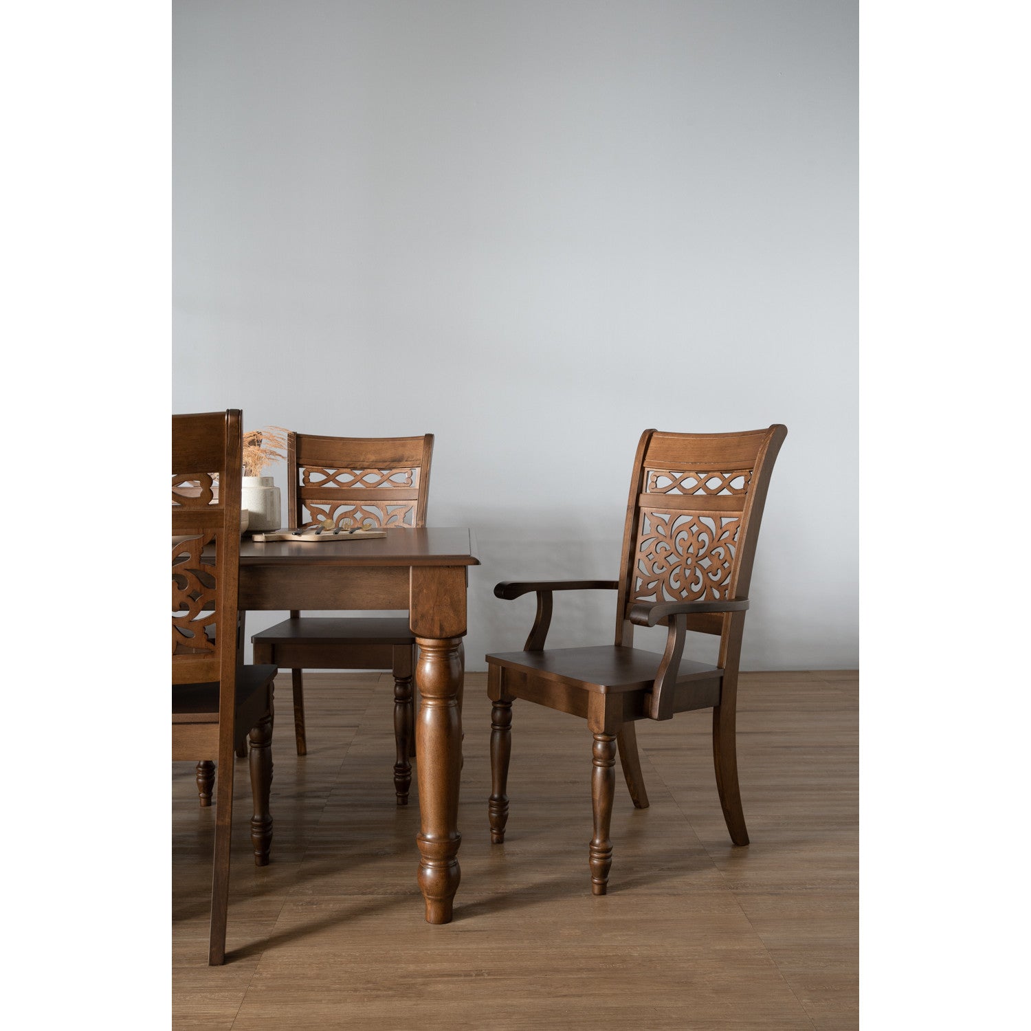 Rista 970x1970 Dining Table in Cocoa Colour