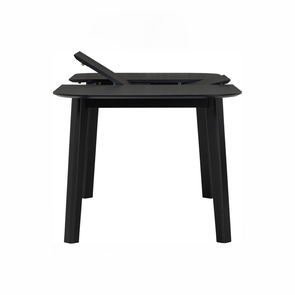 Woyer 900x1500+450 extension table in Black colour.