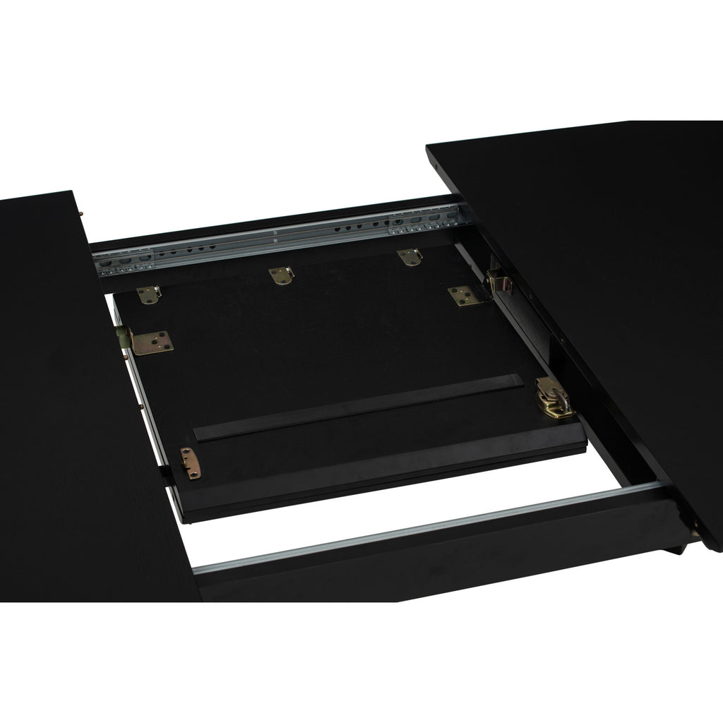 Woyer 900x1500+450 extension table in Black colour.