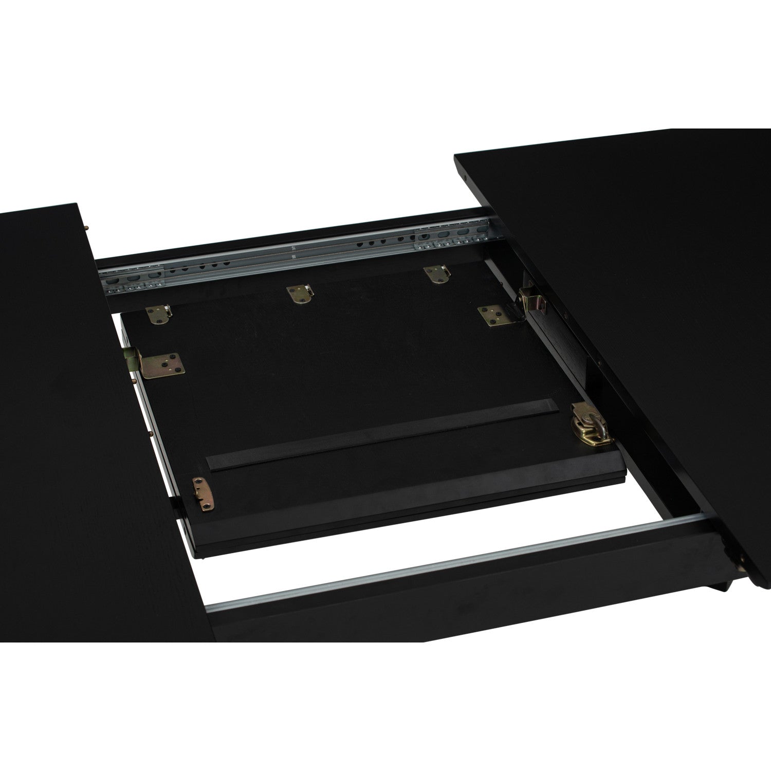 Woyer 900x1500+450 extension table in Black colour.