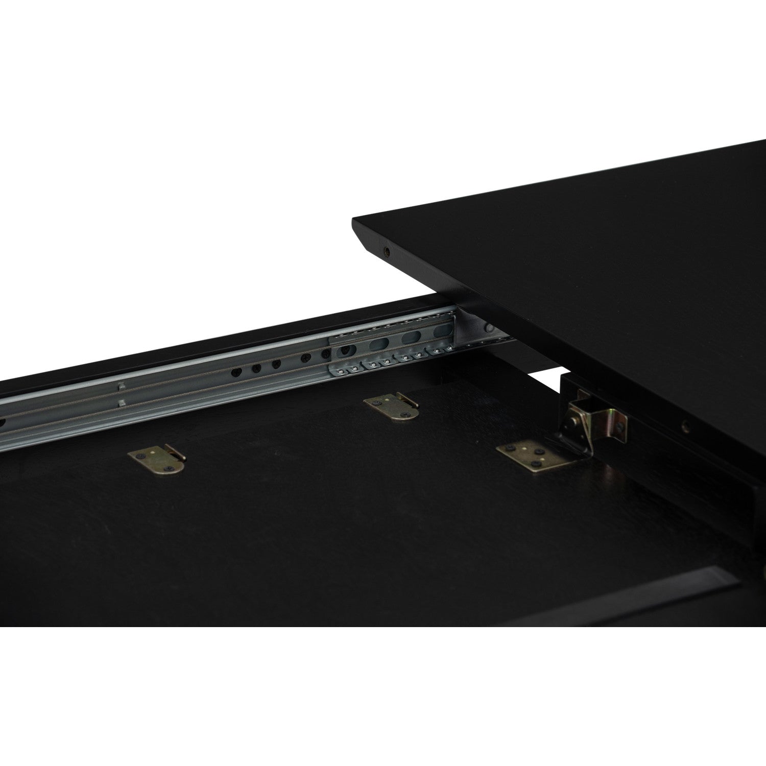 Woyer 900x1500+450 extension table in Black colour.