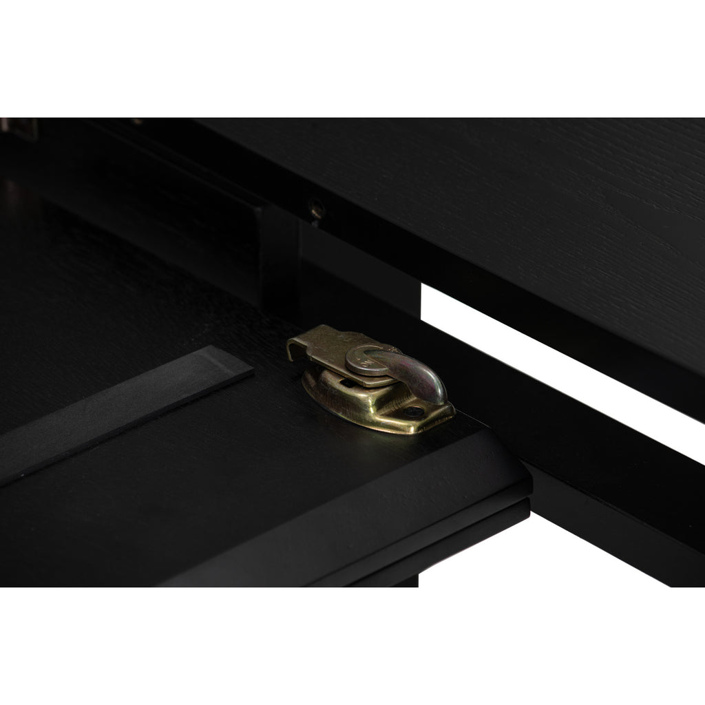 Woyer 900x1500+450 extension table in Black colour.