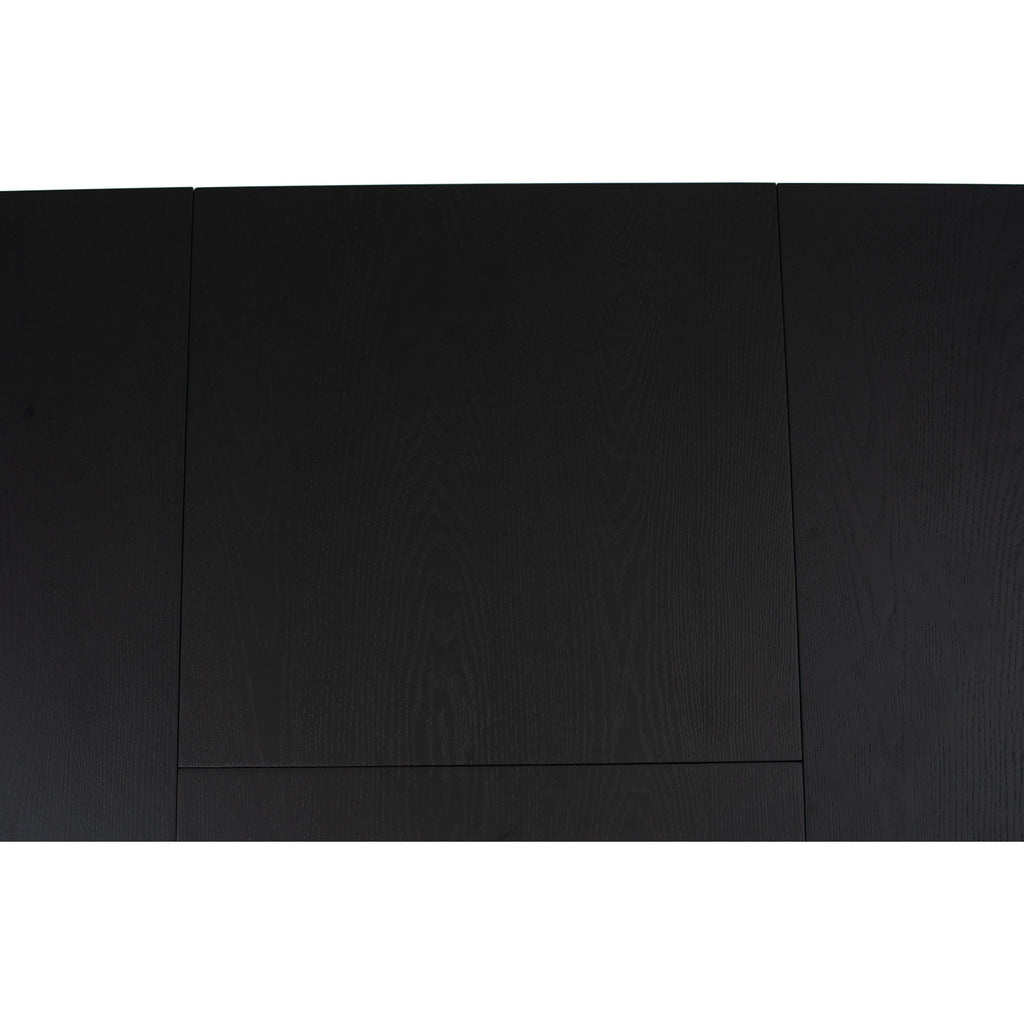 Woyer 900x1500+450 extension table in Black colour.