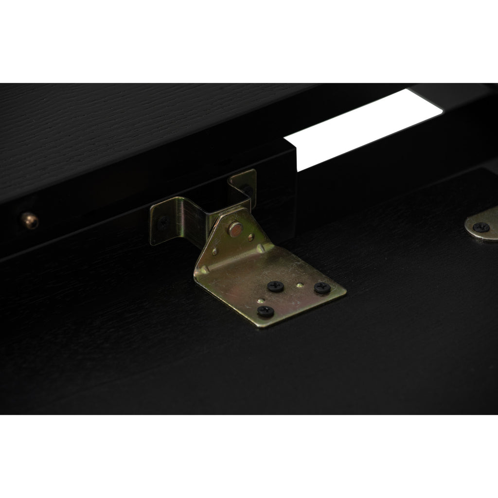 Woyer 900x1500+450 extension table in Black colour.