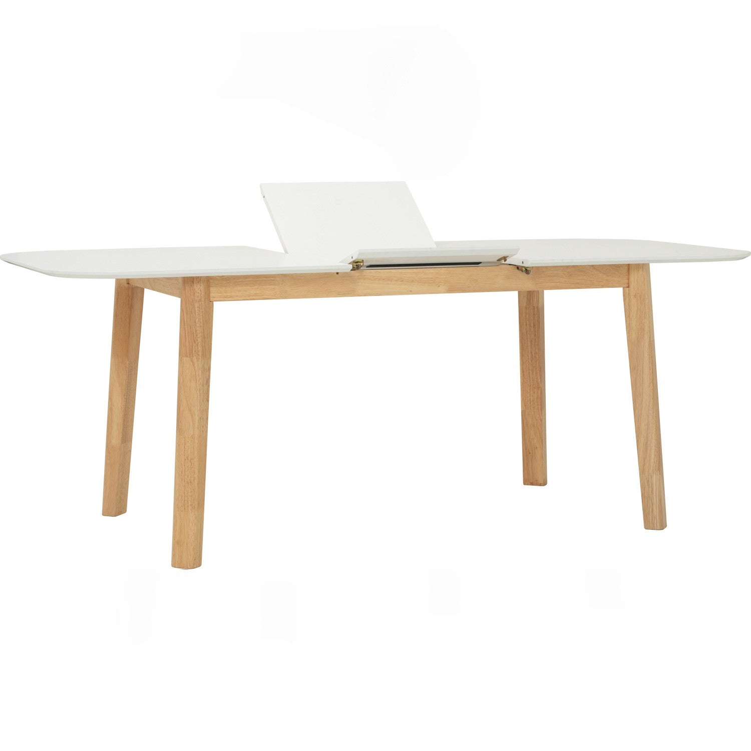 Woyer 900x1500+450 extension table in White Lacquered Colour