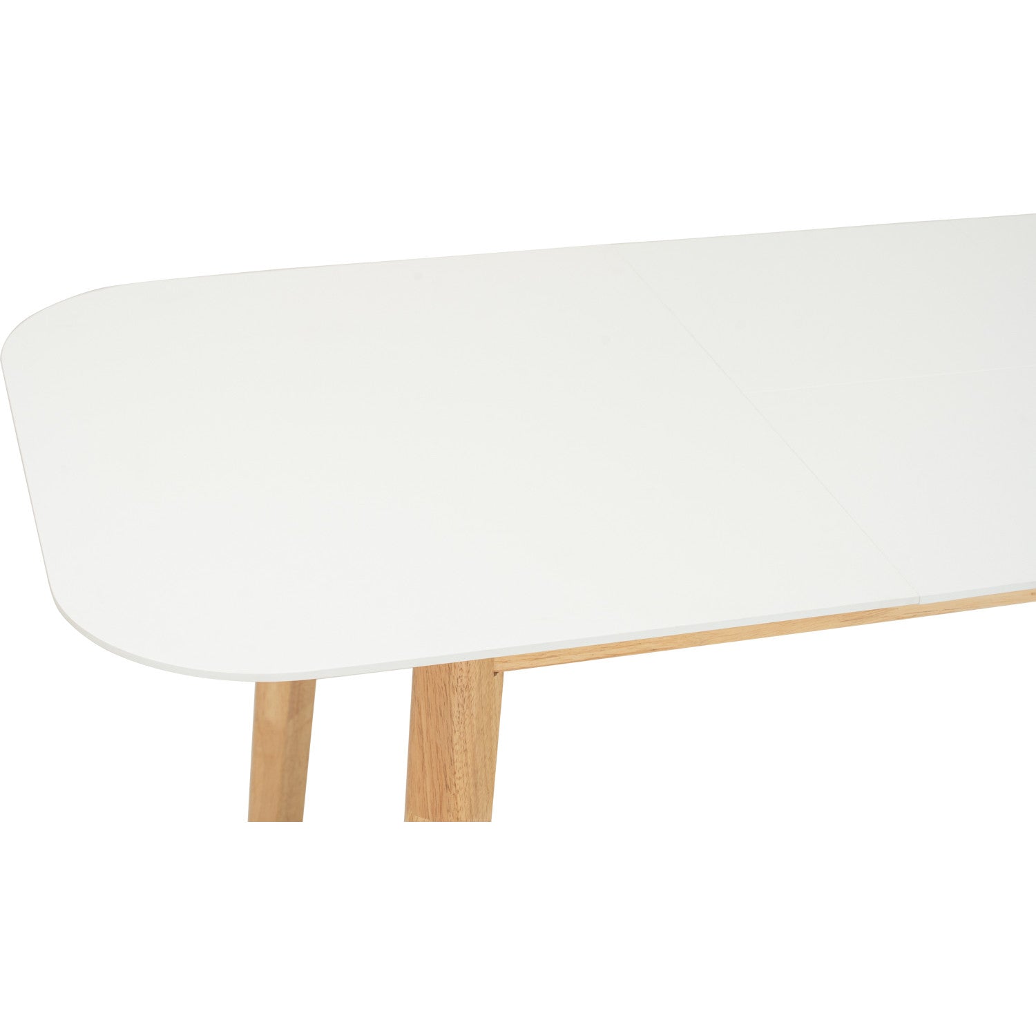 Woyer 900x1500+450 extension table in White Lacquered Colour