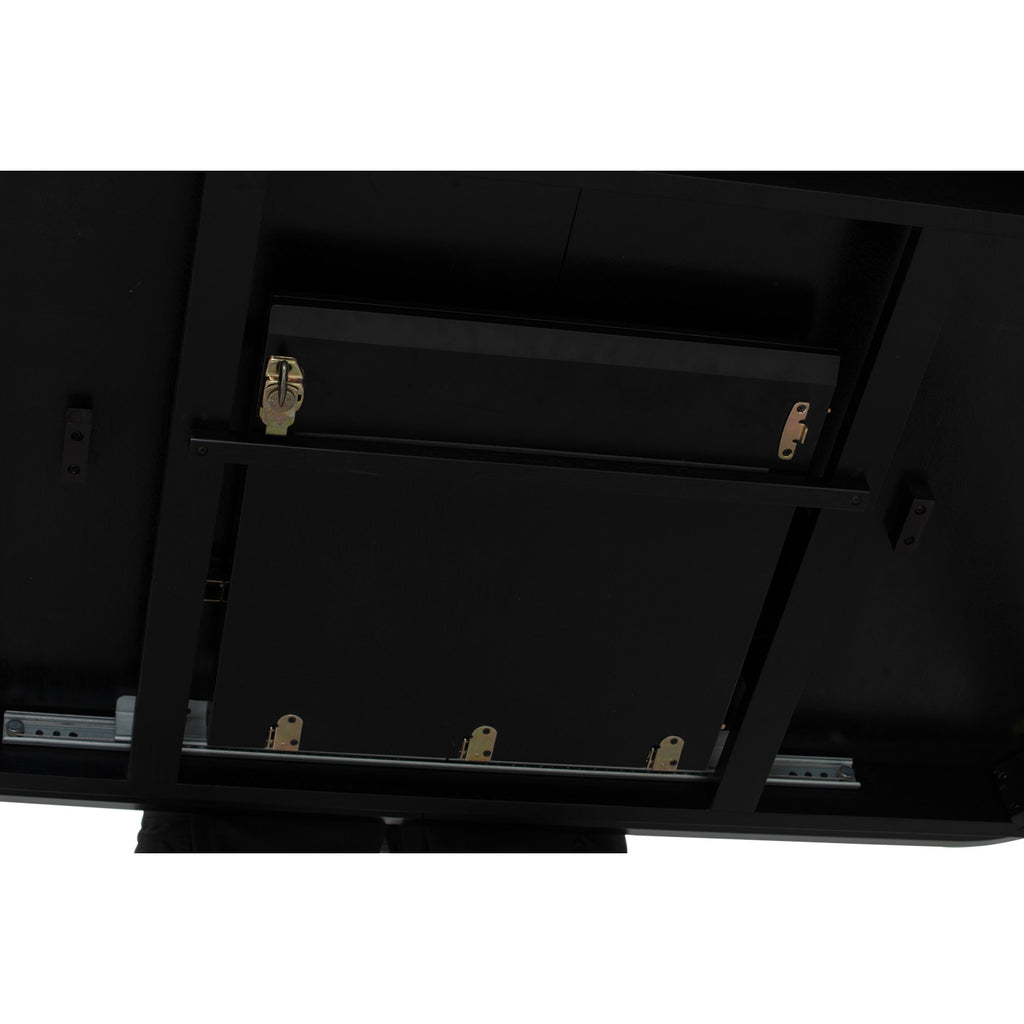 Woyer 750x1200+300 Extension Table in Black colour