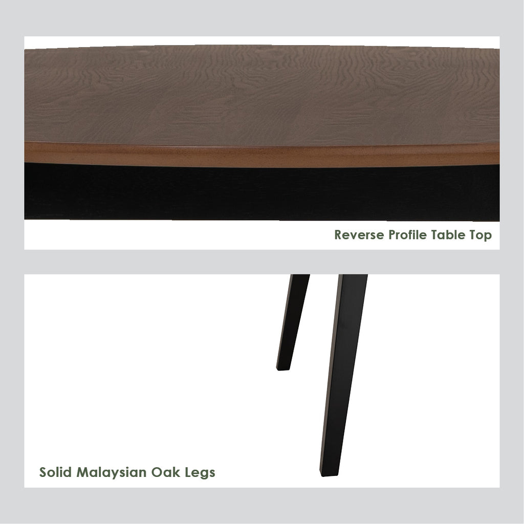 Platon Round Dining Table In Cocoa Colour