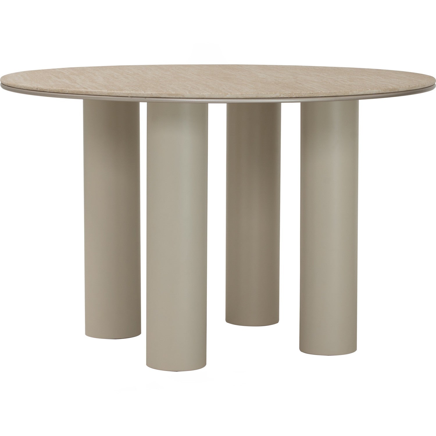 Hiri Dia 1200 round dining table in Beige colour