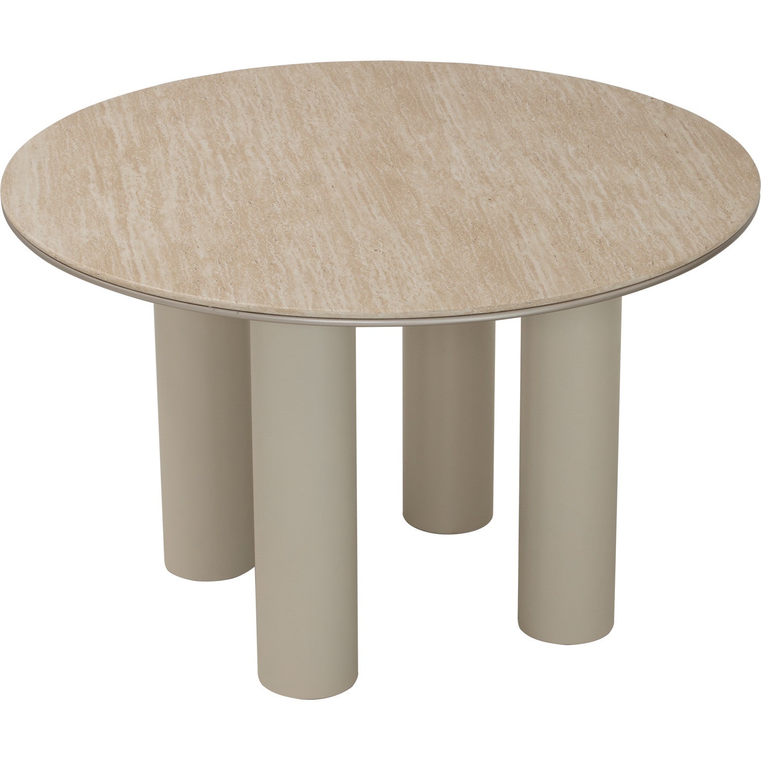 Hiri Dia 1200 round dining table in Beige colour