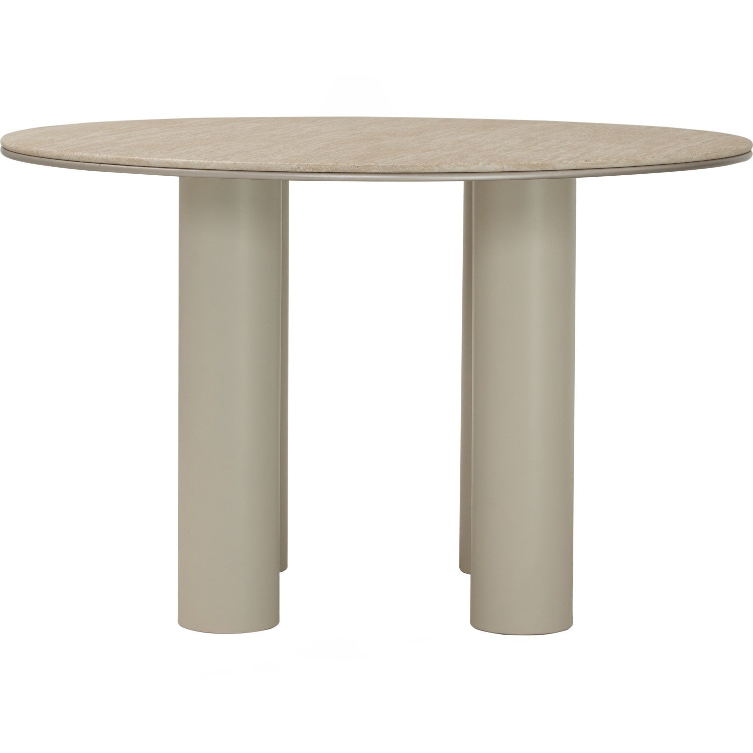 Hiri Dia 1200 round dining table in Beige colour