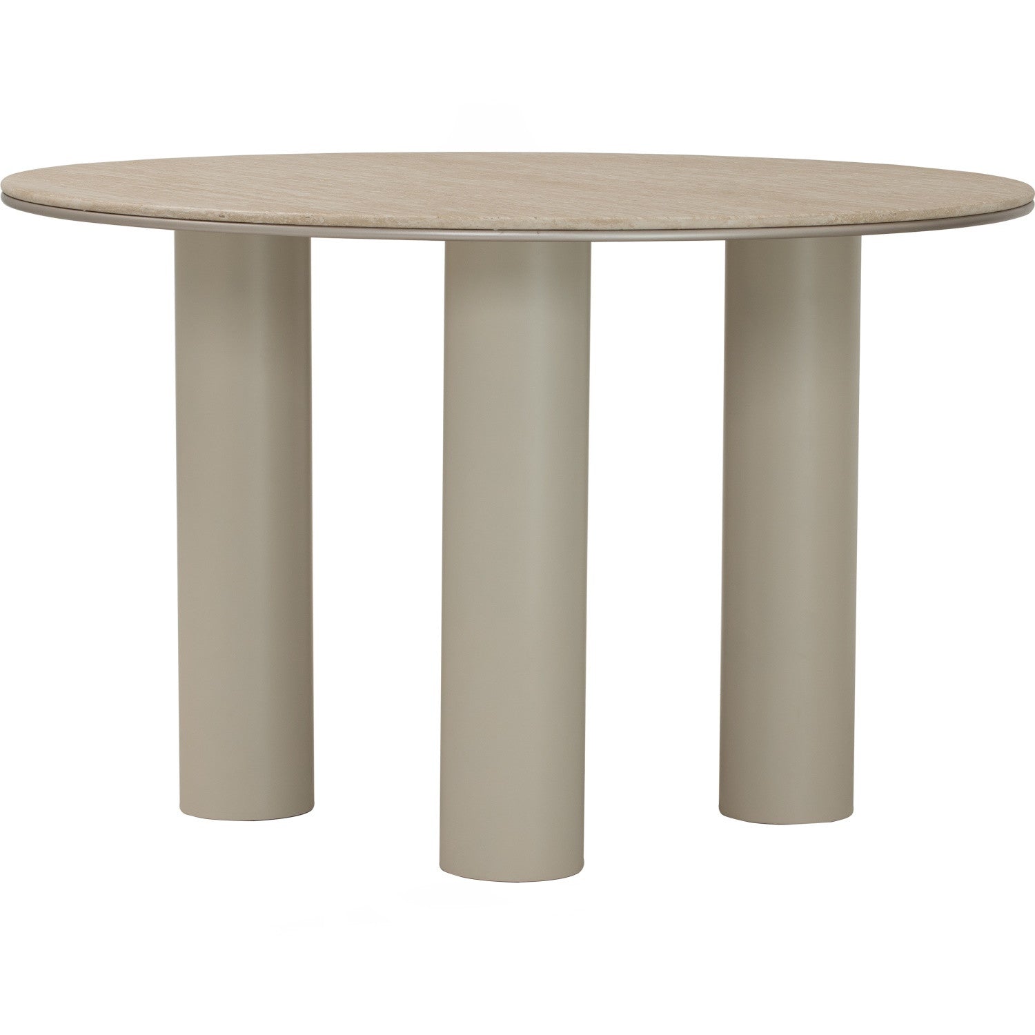 Hiri Dia 1200 round dining table in Beige colour