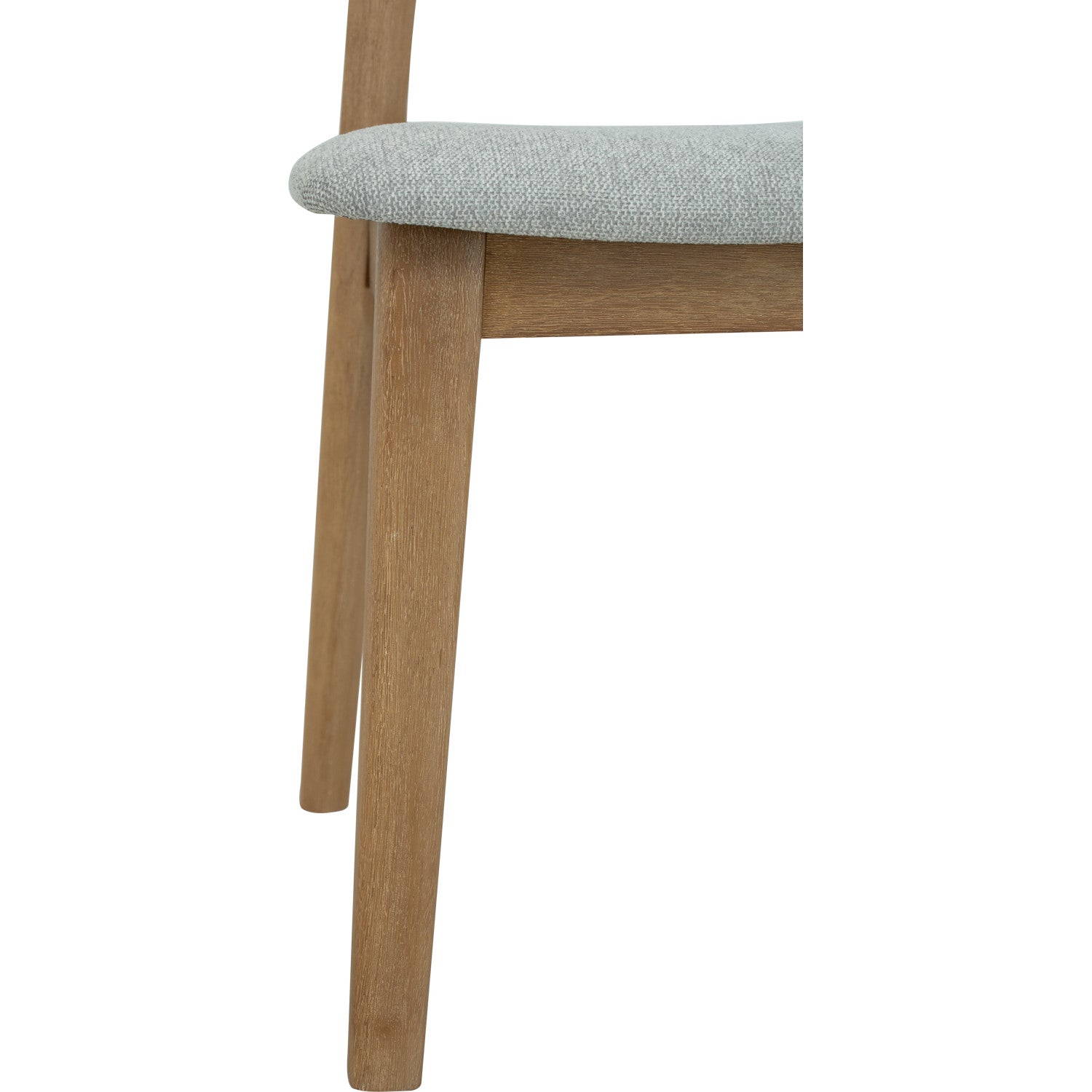 (2set)Toronto Dining Chair with Light Tennessee Walnut colour frame, Greymist colour Belfast fabric