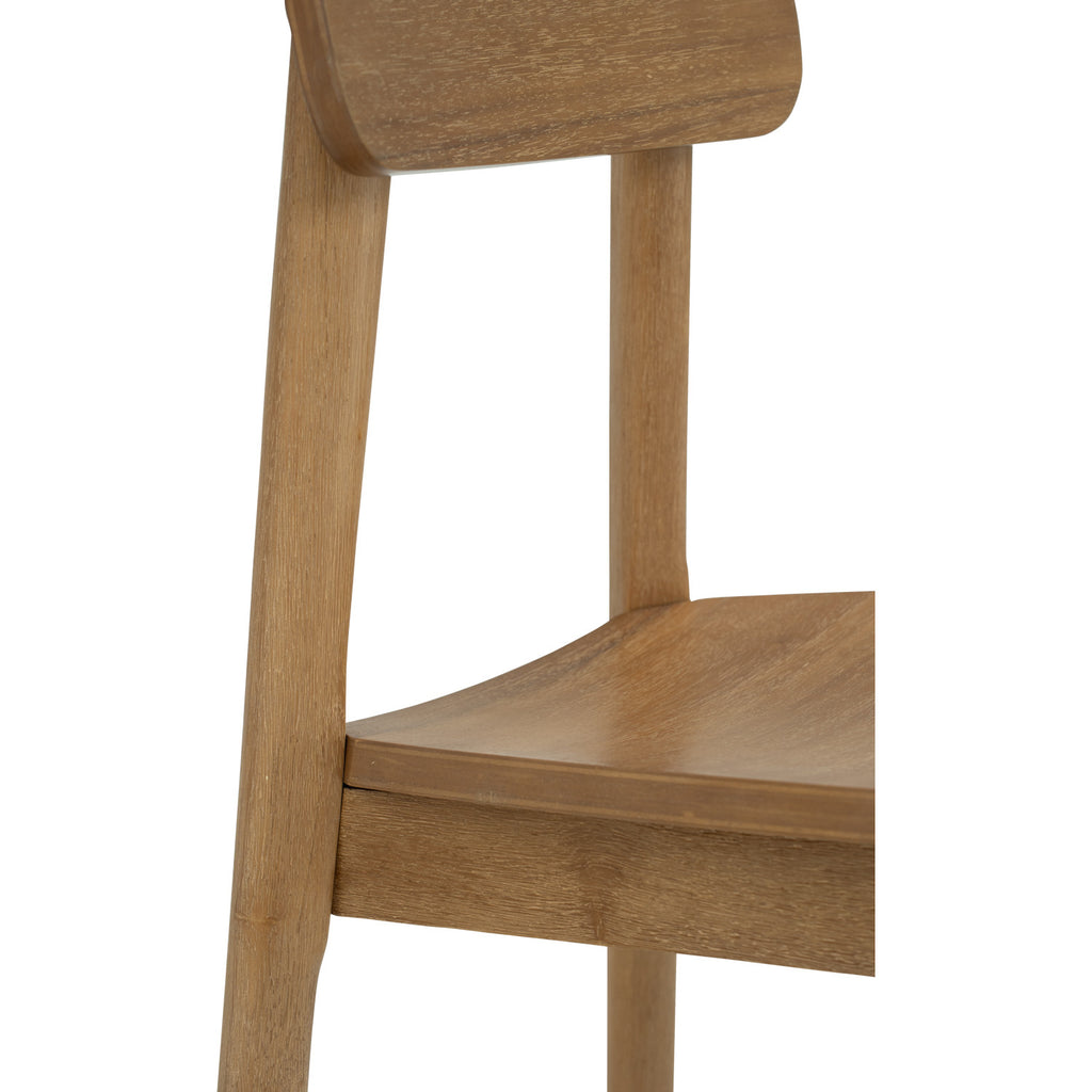 (2set)Toronto Dining Chair with Light Tennessee Walnut colour.