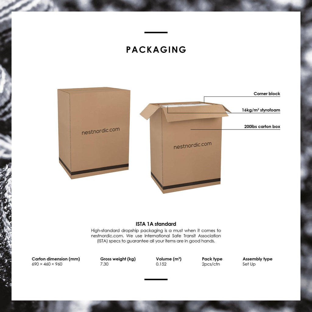 (2 set) Lowen Dining Chair with White Wash colour frame, White Wash colour wooden seat.