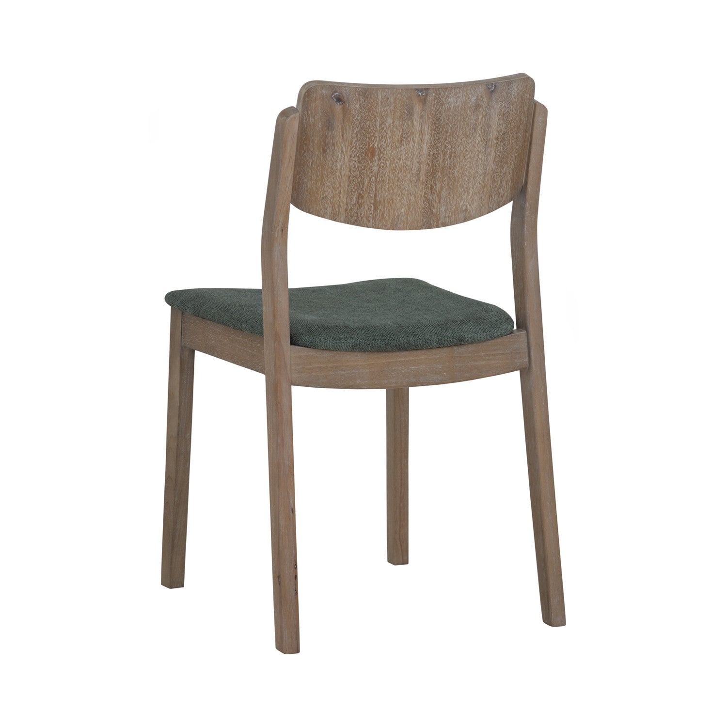 (2set) Haru Dining Chair with Navara Ash colour leg, Jade colour Moleen fabric.