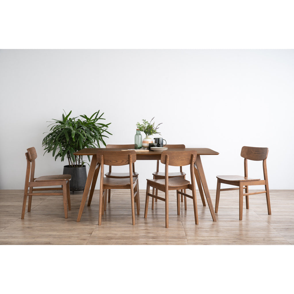 (2set) Kodee dining chair in Cocoa colour.