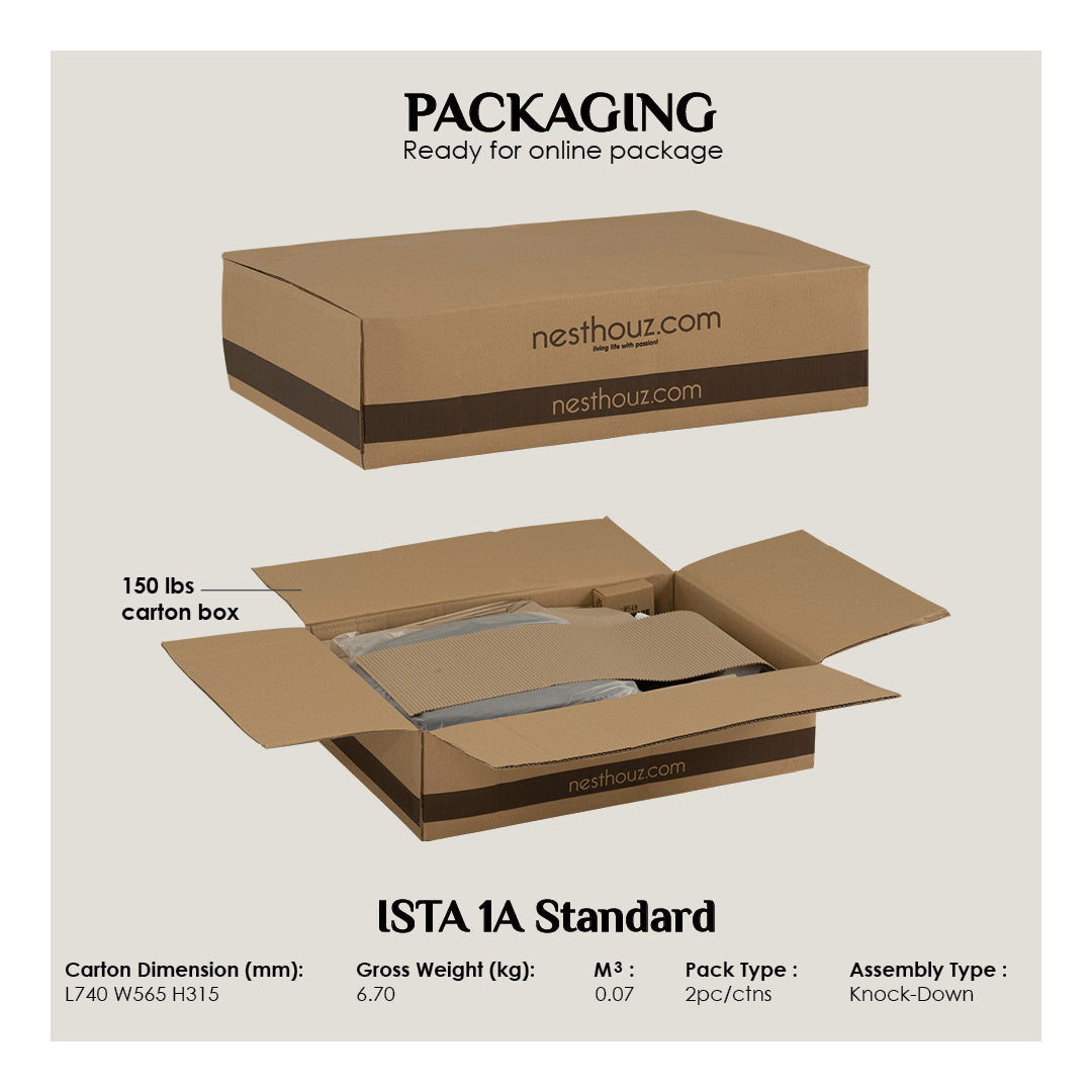 (2set) Carter dining chair in Dark Chestnut colour frame, Chestnut colour Dimity fabric seat