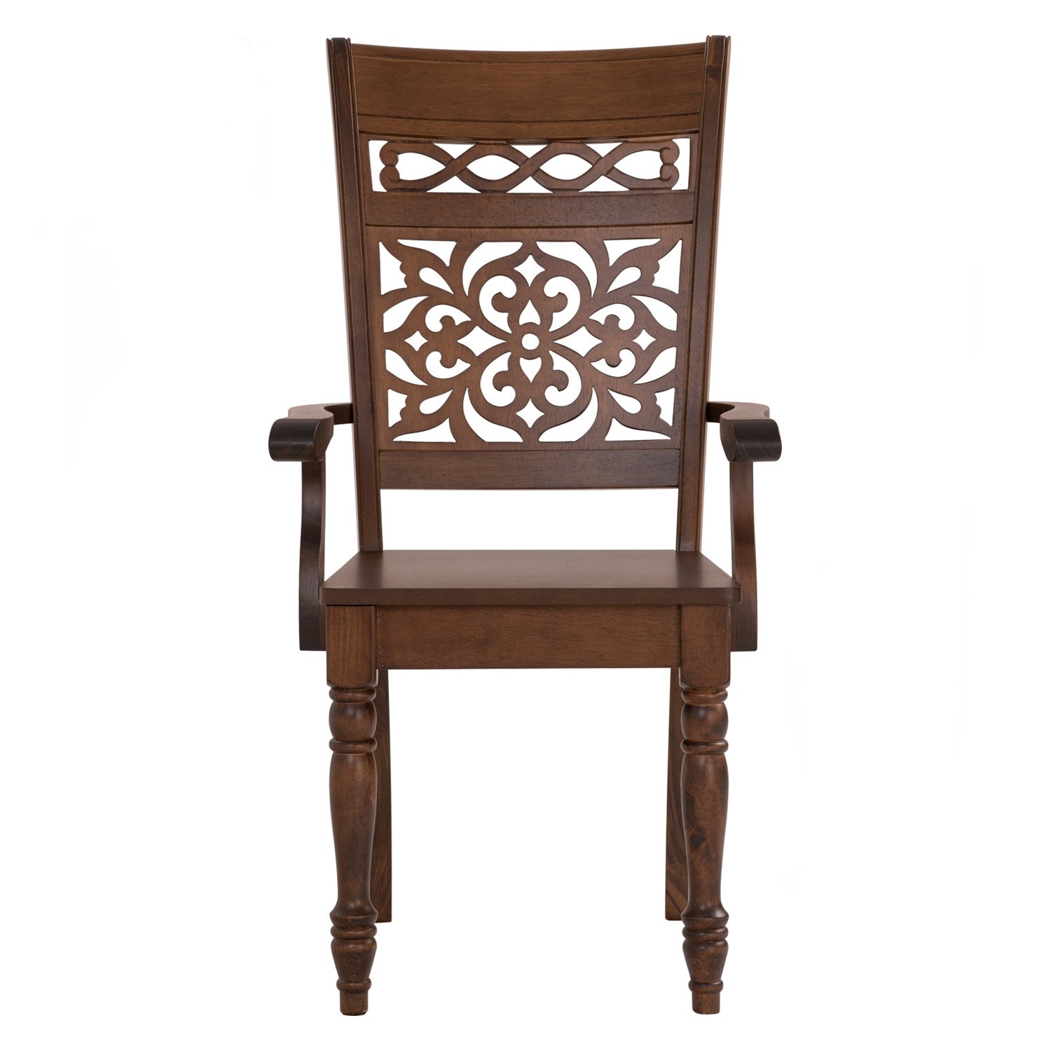 (2 Sets) Rista arm chair in Cocoa colour