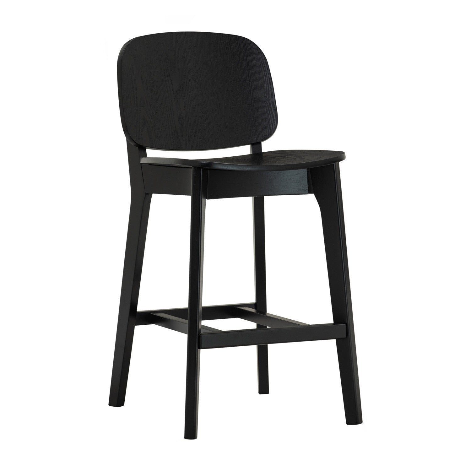 Cora counter chair in Black colour frame and seat