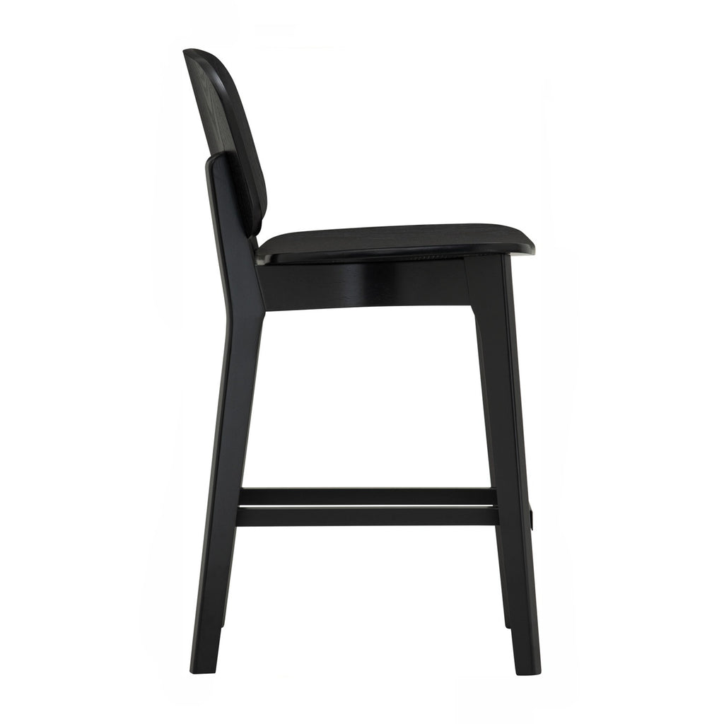 Cora counter chair in Black colour frame and seat