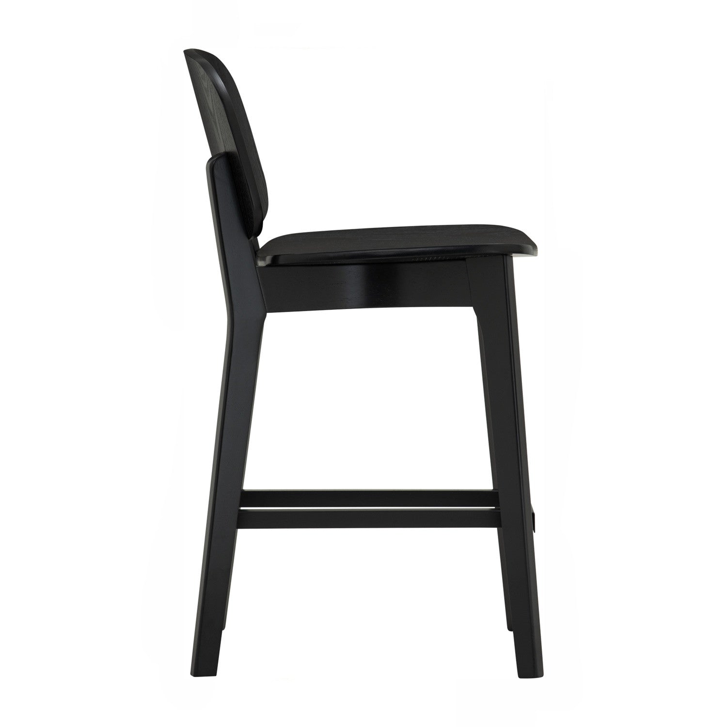 Cora counter chair in Black colour frame and seat