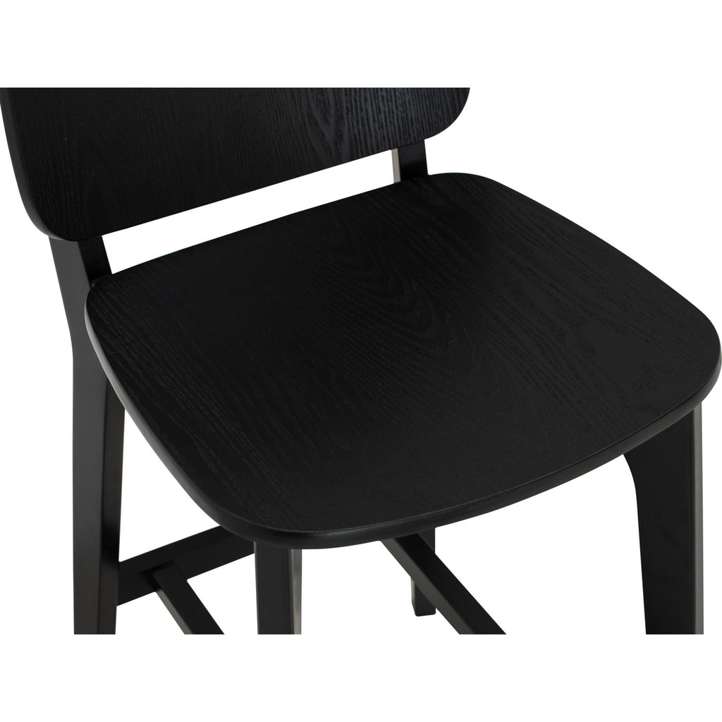 Cora counter chair in Black colour frame and seat
