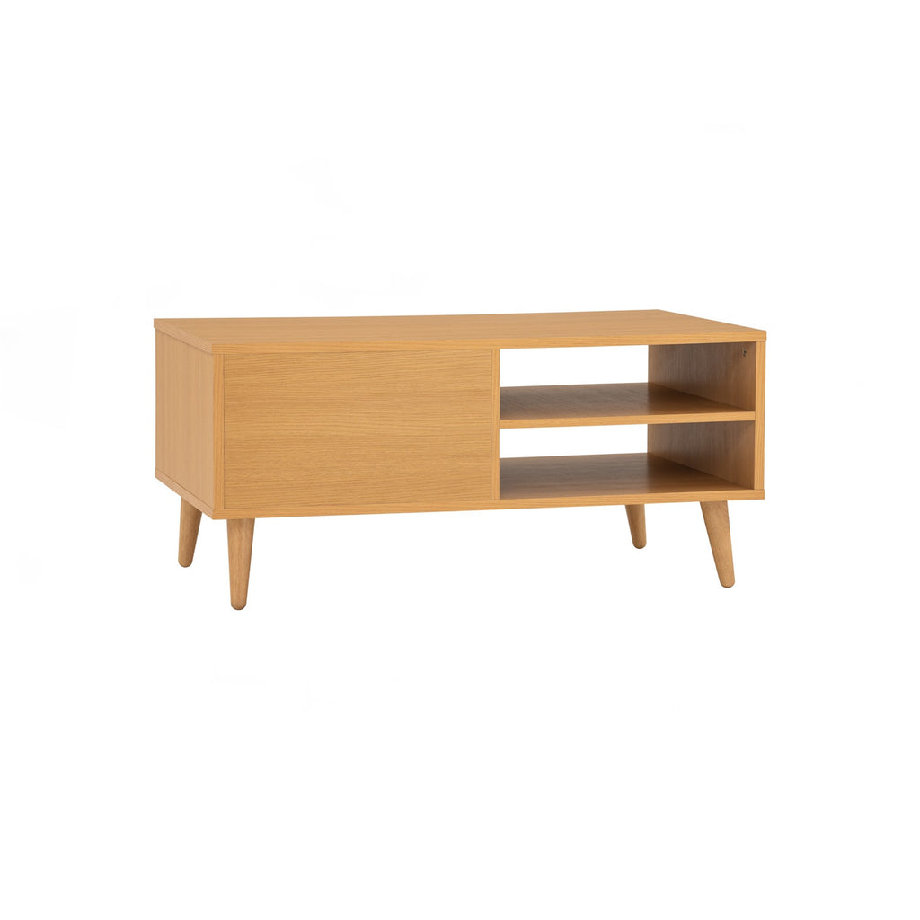 Dudley coffee table in Oak colour top, Natural colour leg