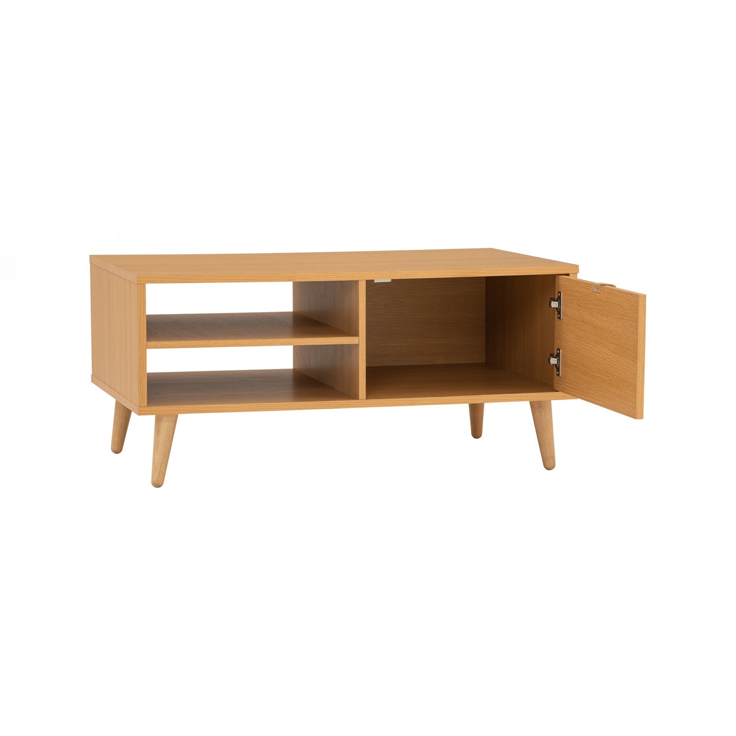 Dudley coffee table in Oak colour top, Natural colour leg