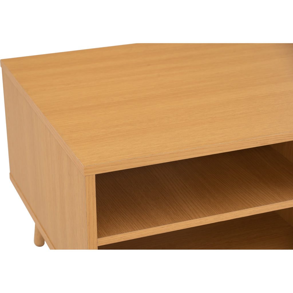 Dudley coffee table in Oak colour top, Natural colour leg