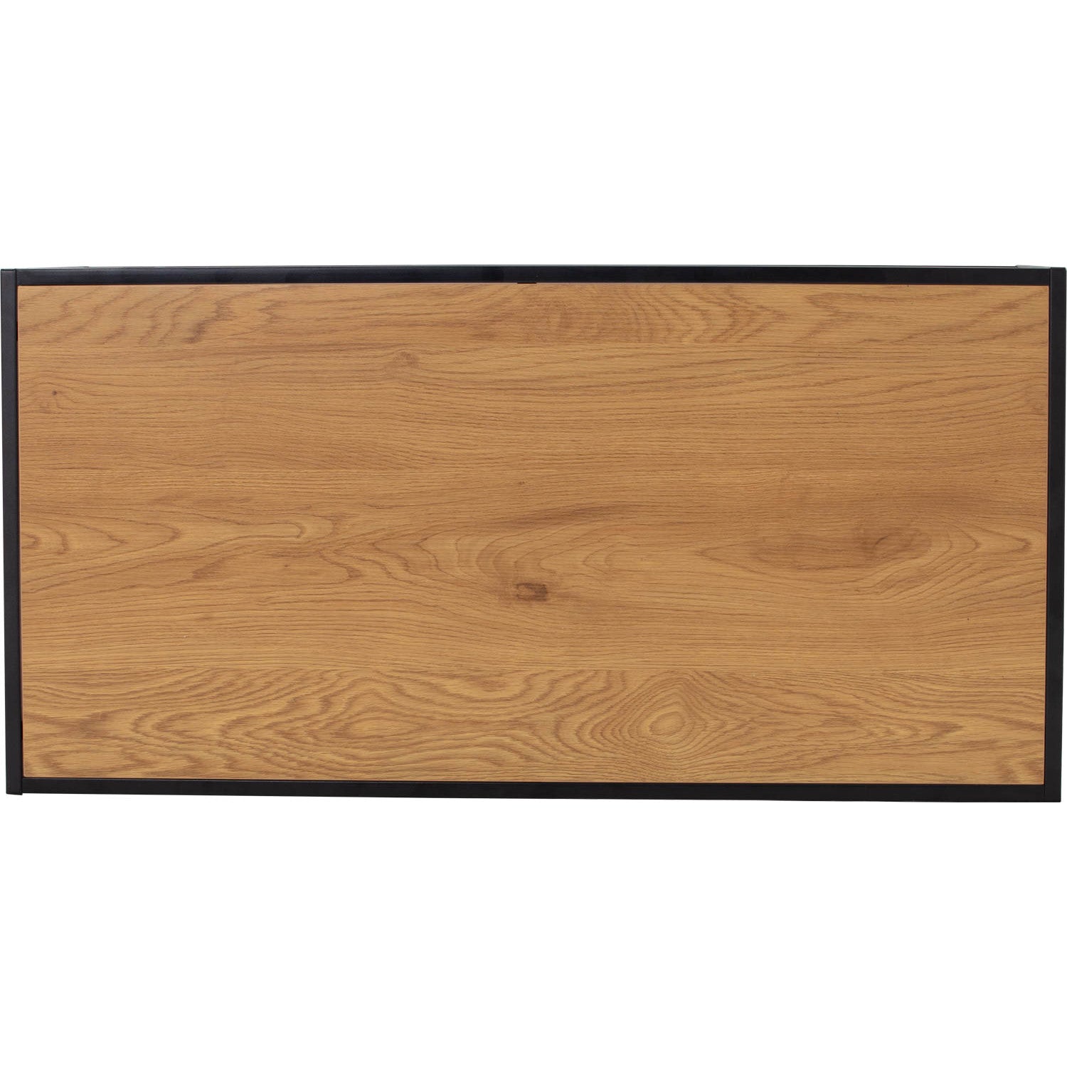 Bradford Coffee Table with Oak colour top, Matt Black Epoxy colour frame