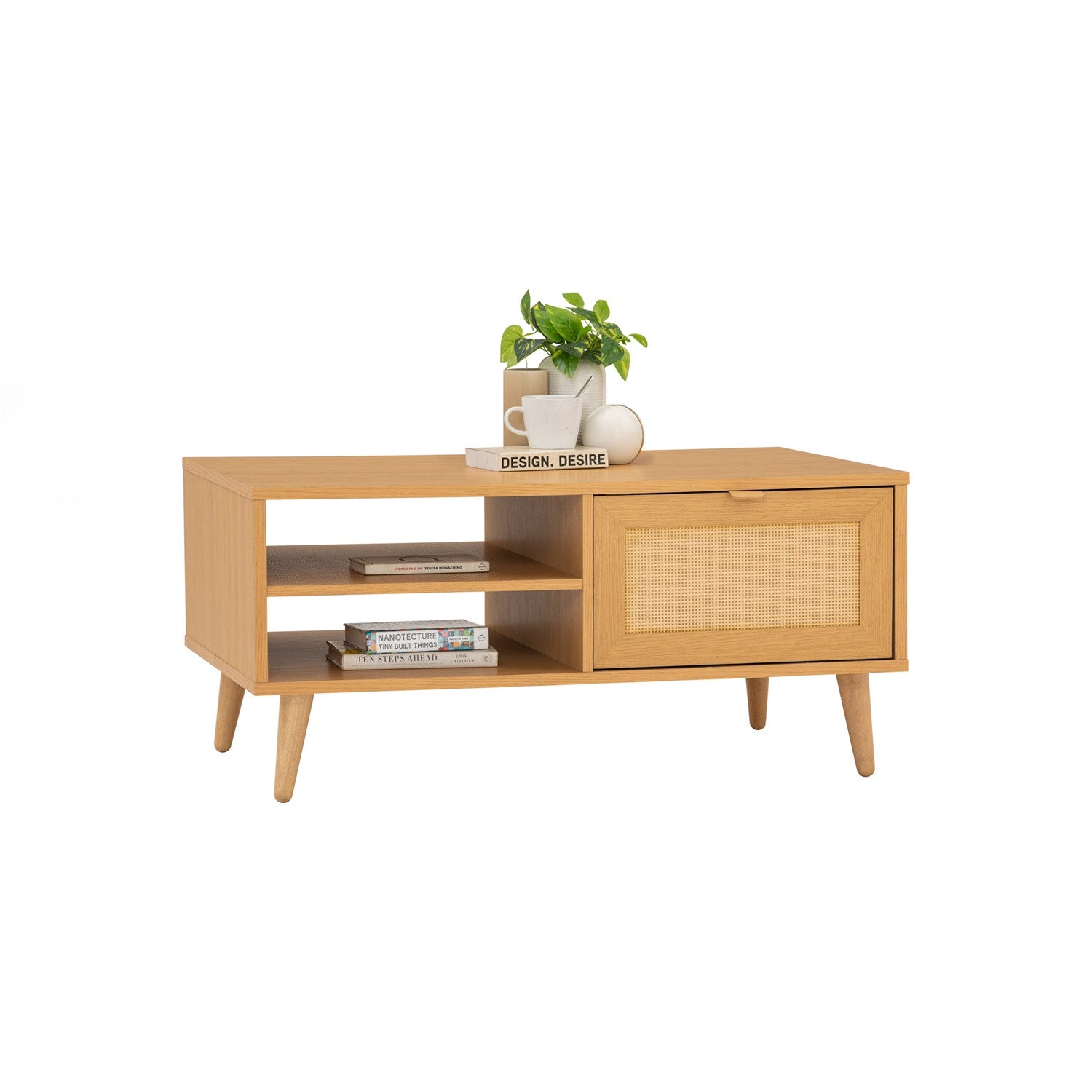 Dudley coffee table in Oak colour top, Natural colour leg.