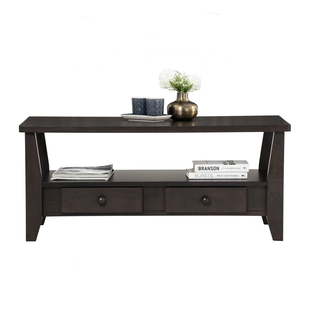 Gaston coffee table in Dark Chestnut colour.