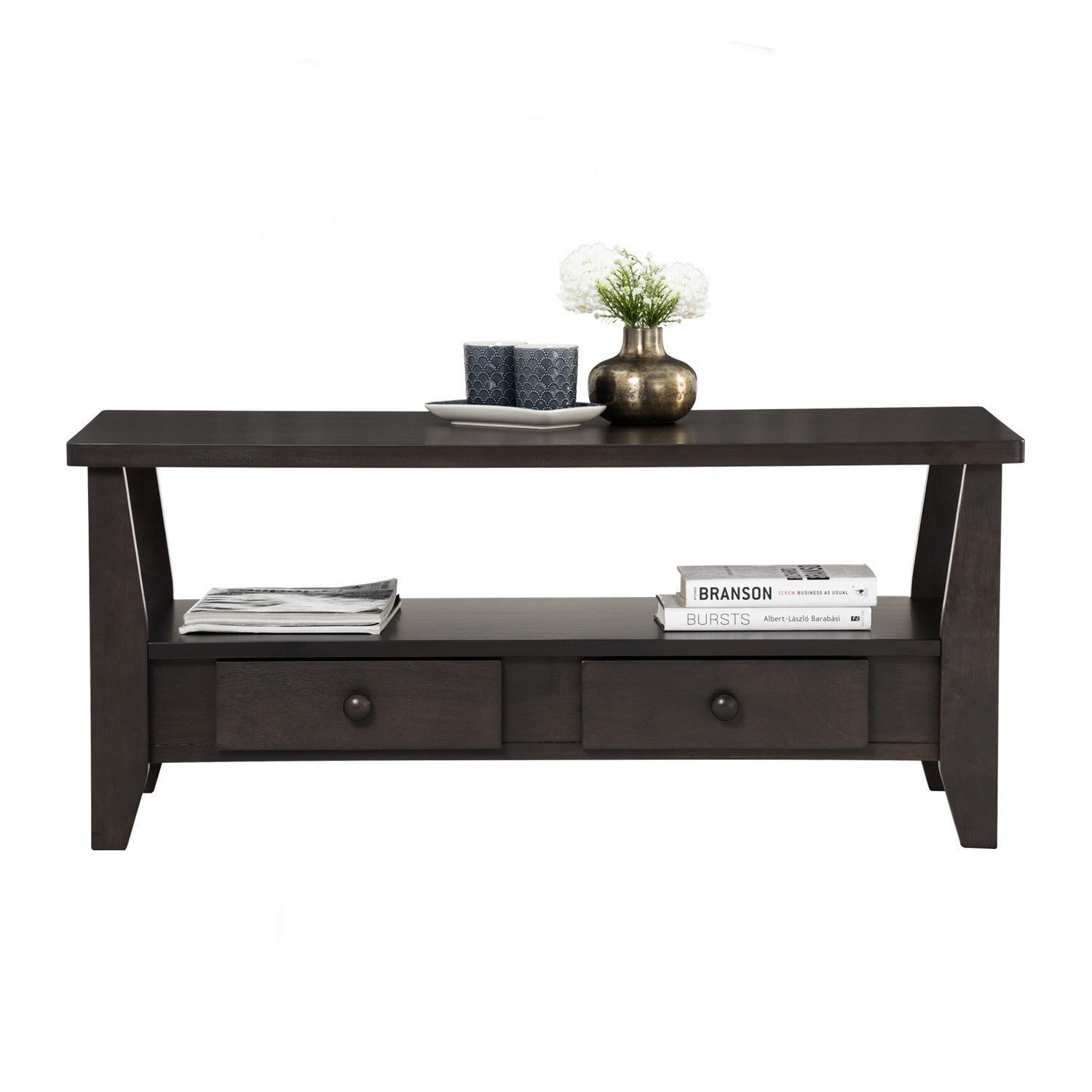 Gaston coffee table in Dark Chestnut colour.