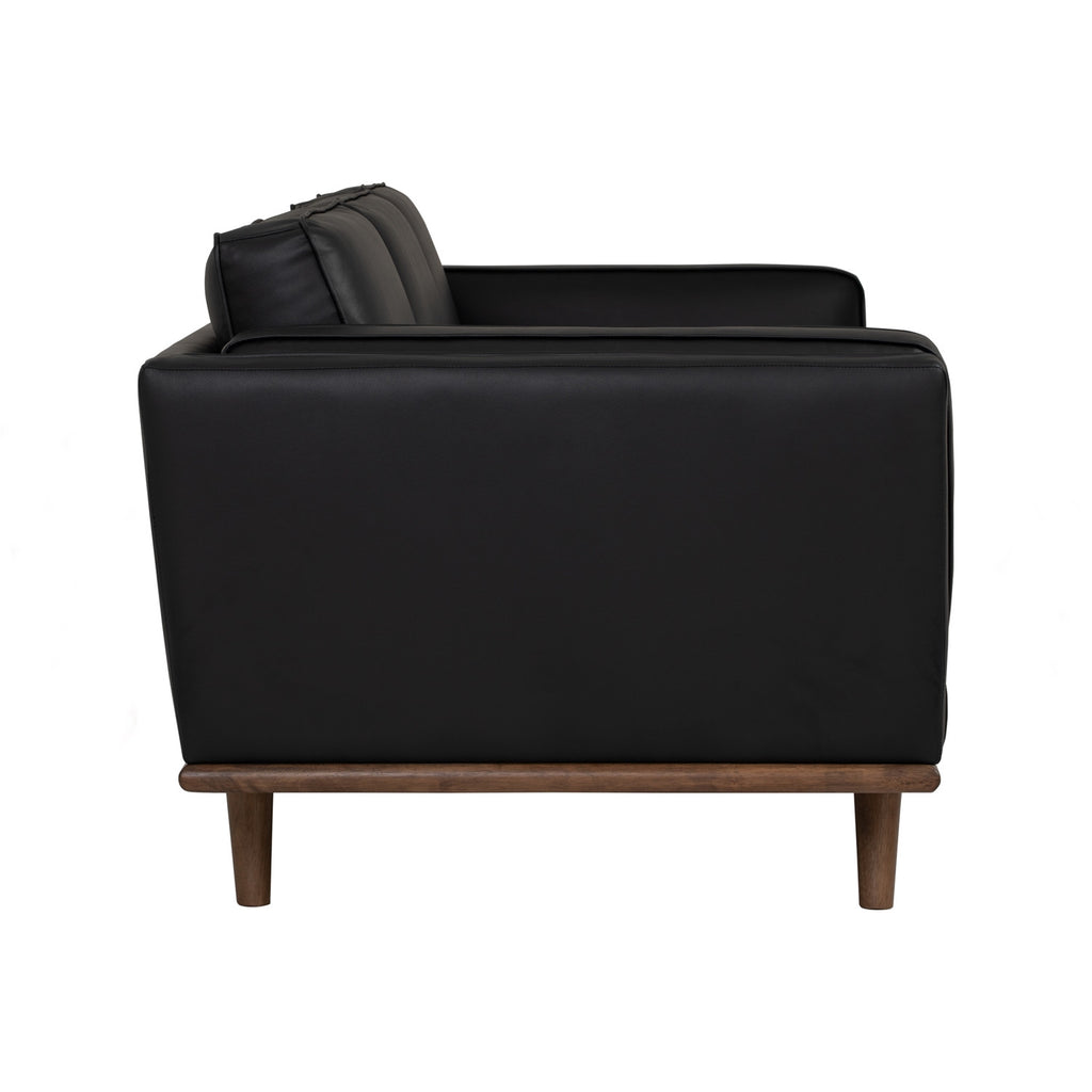 Civic 3 Seater Sofa in Cocoa colour leg, Espresso colour Vinyl