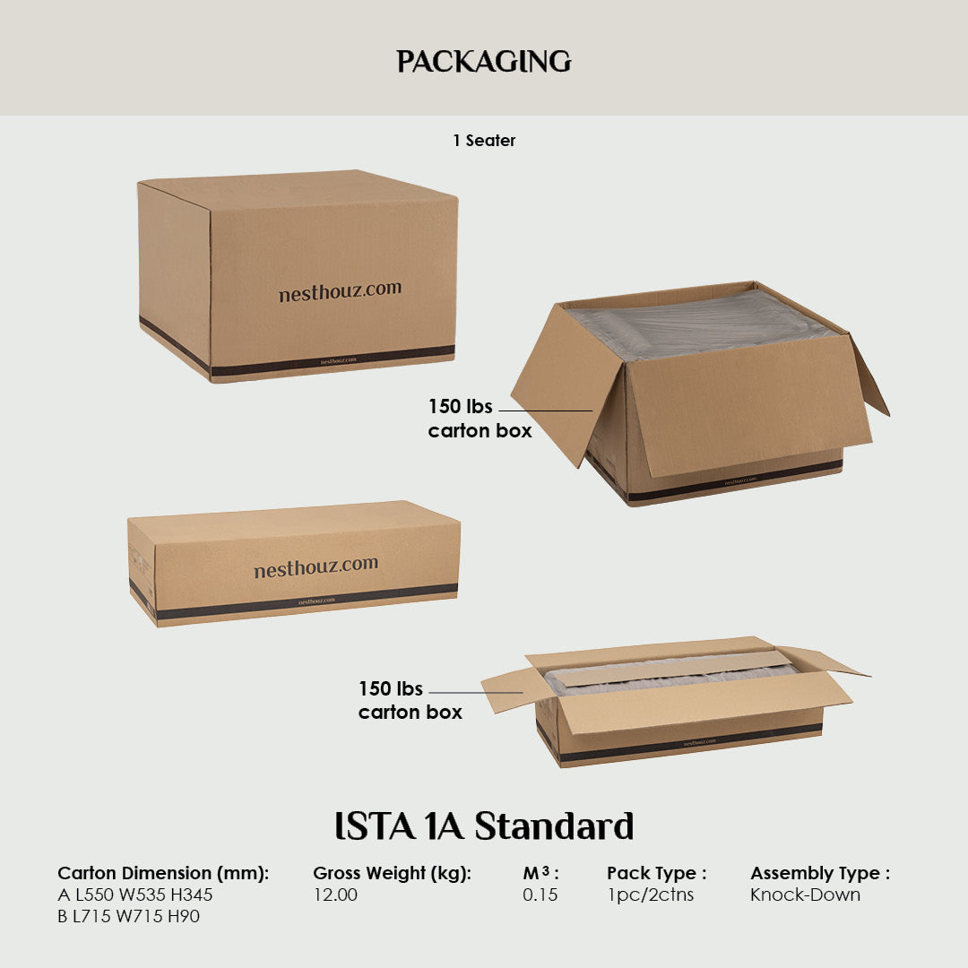 Mendo 1 seater sofa with Cocoa colour leg, Espresso colour Premium Vinyl