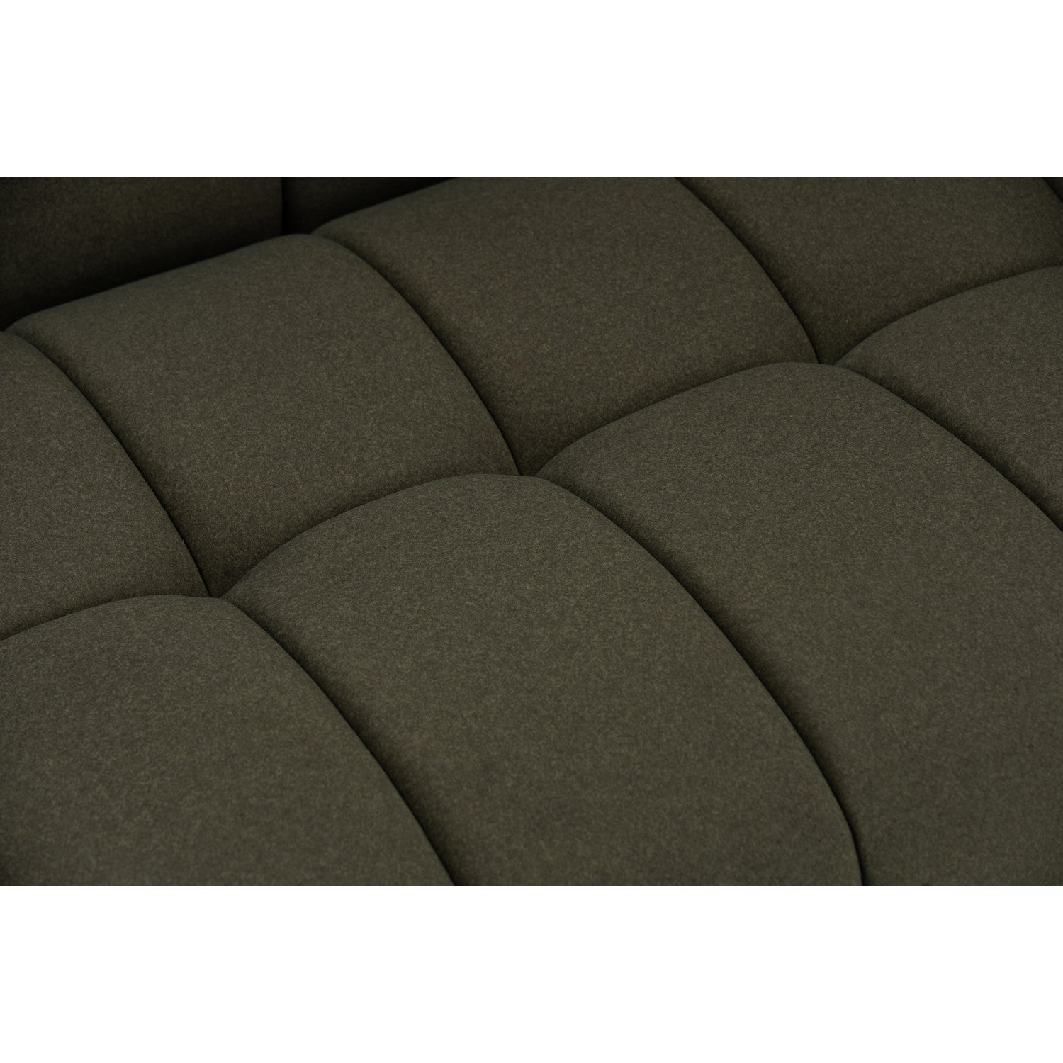 Monroe 3 seater sofa in Natural colour leg, Leaf Green colour Mahair fabric (Pet friendly fabric).
