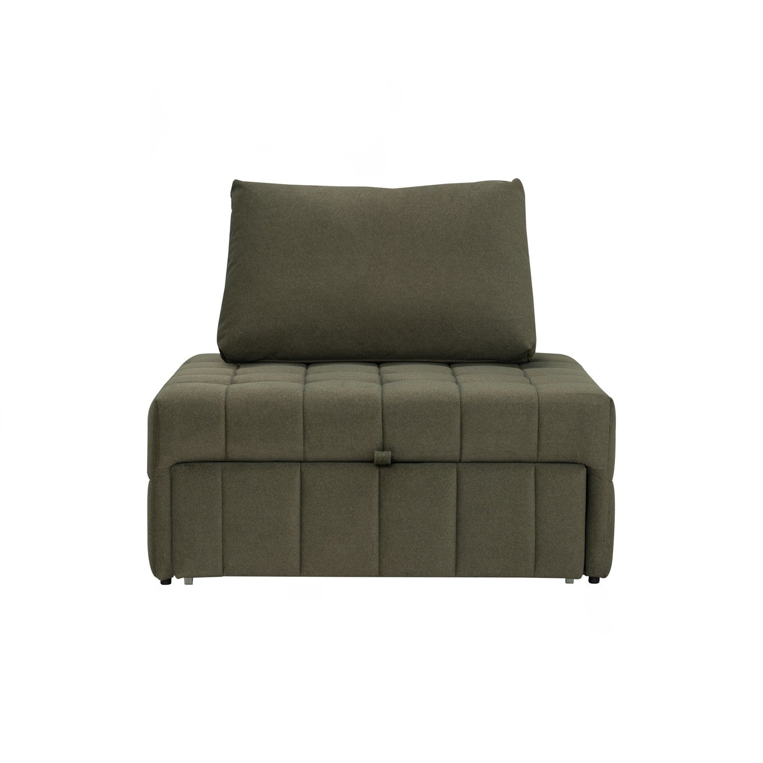 Monte sofa bed in Leaf Green colour Mahair fabric (Pet friendly fabric).